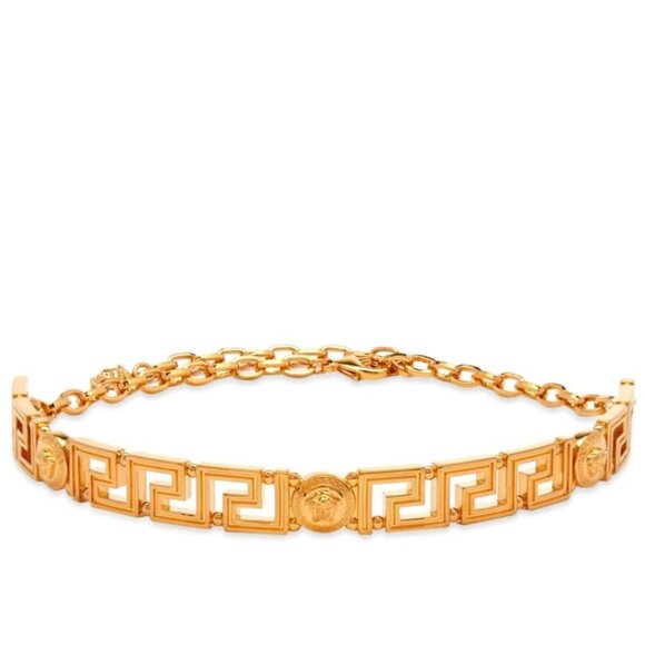 Versace Medusa Greca Gold Choker Necklace – New in Box - Picture 1 of 12